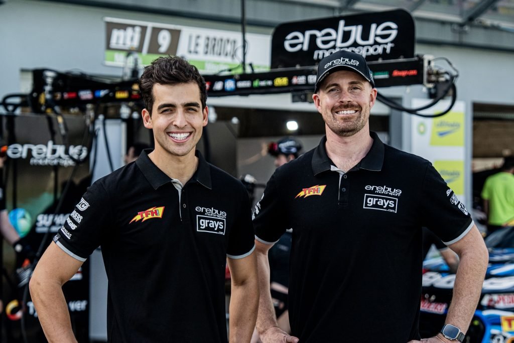 Jayden Ojeda (left) will co-drive with Jack Le Brocq (right) in this year's Sandown 500 and Bathurst 1000. Image: Supplied