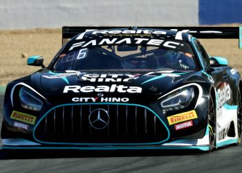 Jayden Ojeda in the Tigani Motorsport Mercedes-AMG GT3.