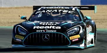 Jayden Ojeda in the Tigani Motorsport Mercedes-AMG GT3.