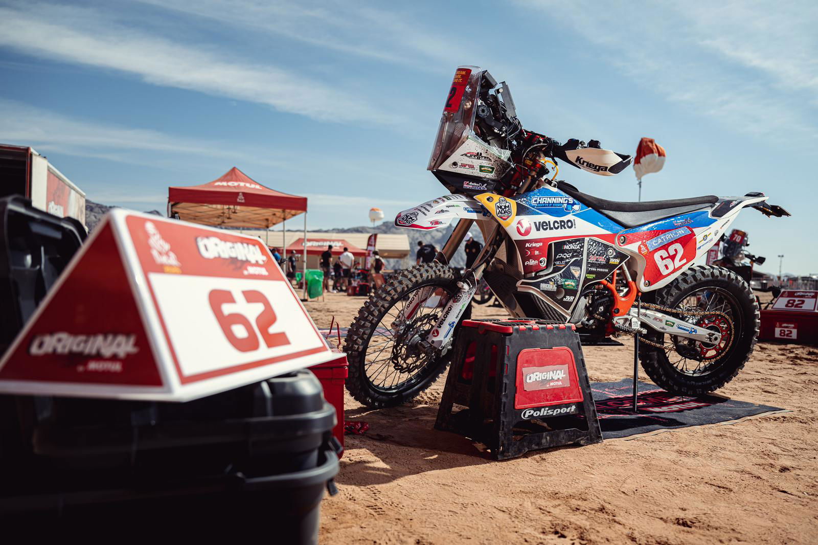 Andrew Houlihan's Dakar Rally bike.