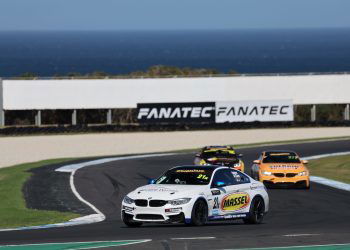 Simon Hodges won the second one-hour Production Car race after tyre failures ruin many chances in Race 1. Image: APC / Speedshots