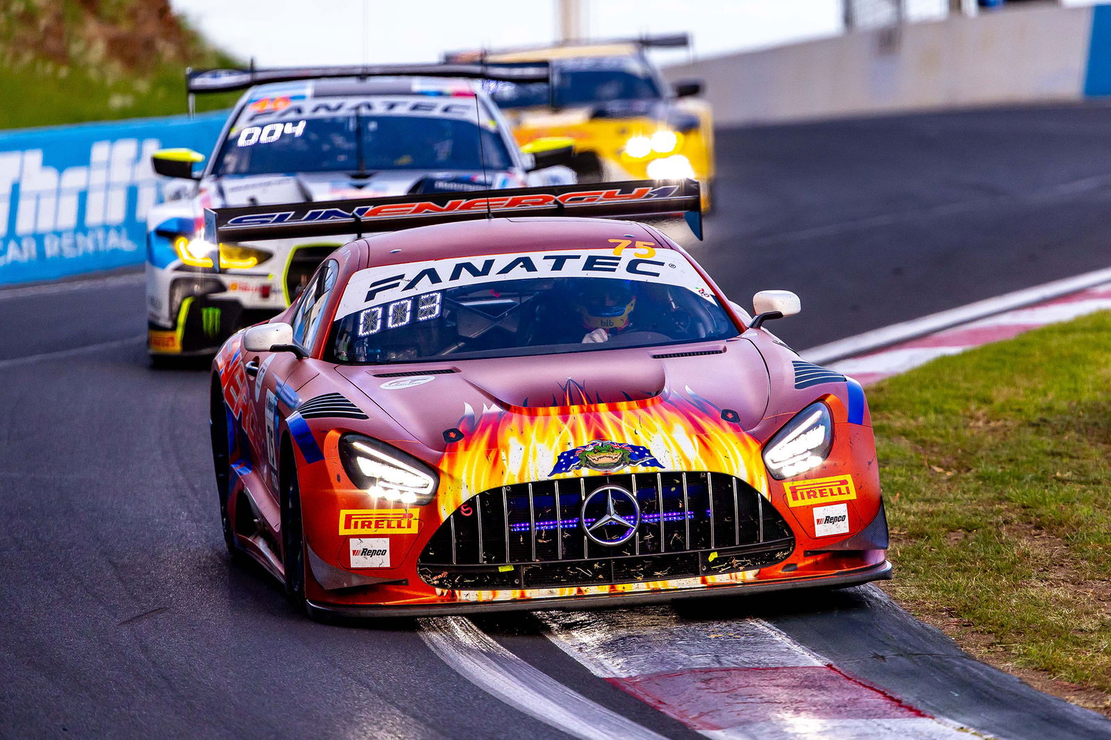 The #75 SunEnergy1 Racing Mercedes-AMG GT3 of Jules Gounon, Kenny Habul, Luca Stolz.