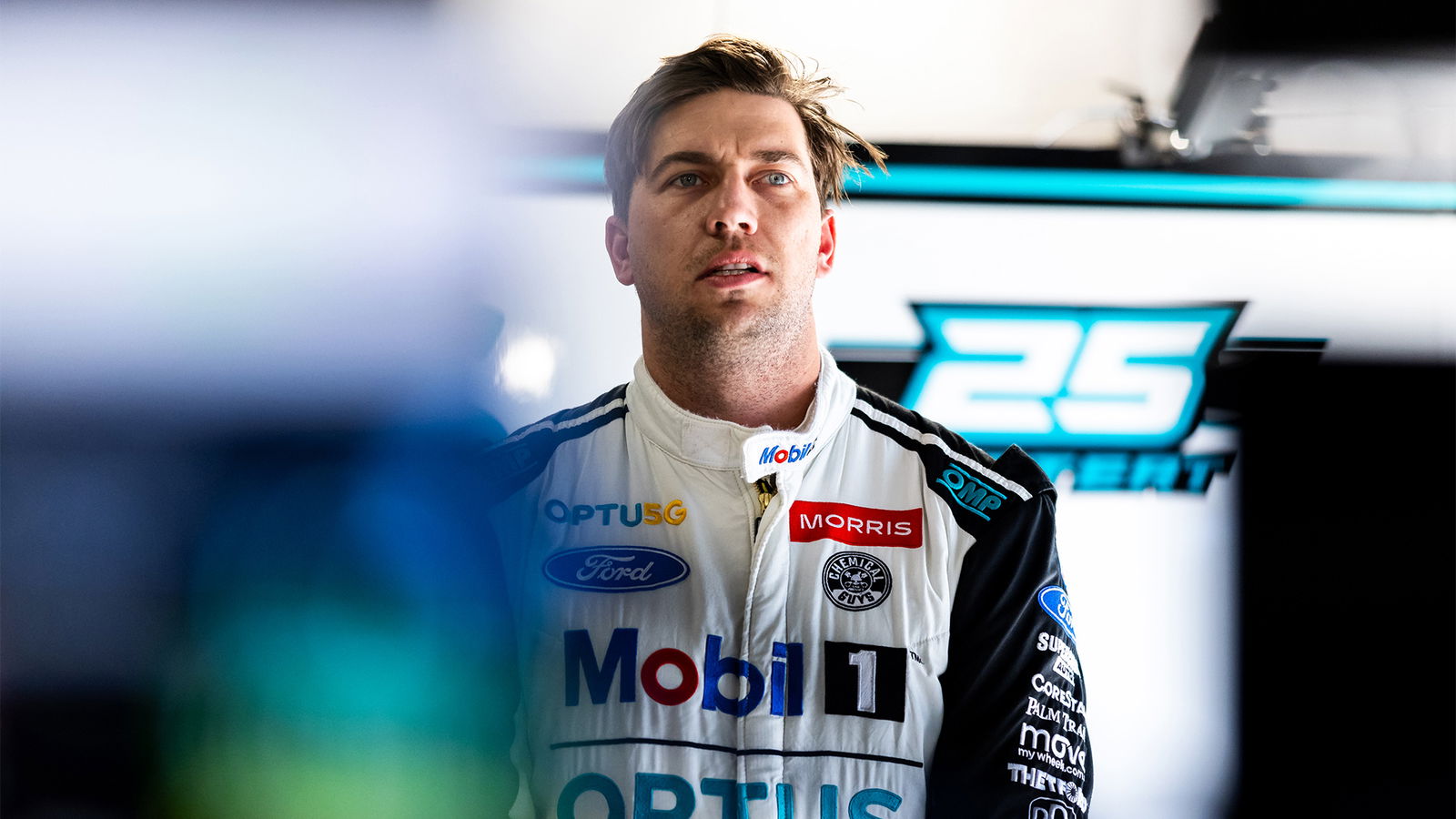 Chaz Mostert in his Walkinshaw Andretti United race suit at the Sydney SuperNight.