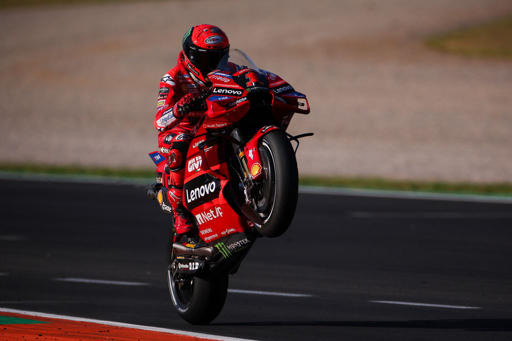 Bagnaia wins MotoGP championship in style as Martin crashes out