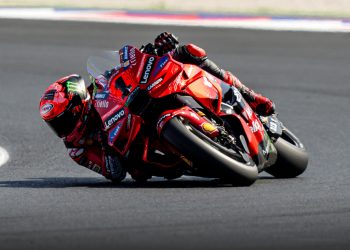 Francesco Bagnaia during the San Marino Motorcycle Grand Prix.