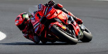 Francesco Bagnaia during the San Marino Motorcycle Grand Prix.