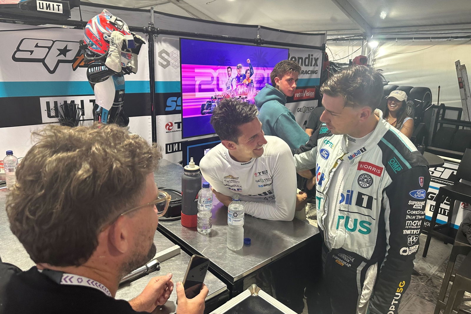 Mostert, Percat clear air after Albert Park tangle