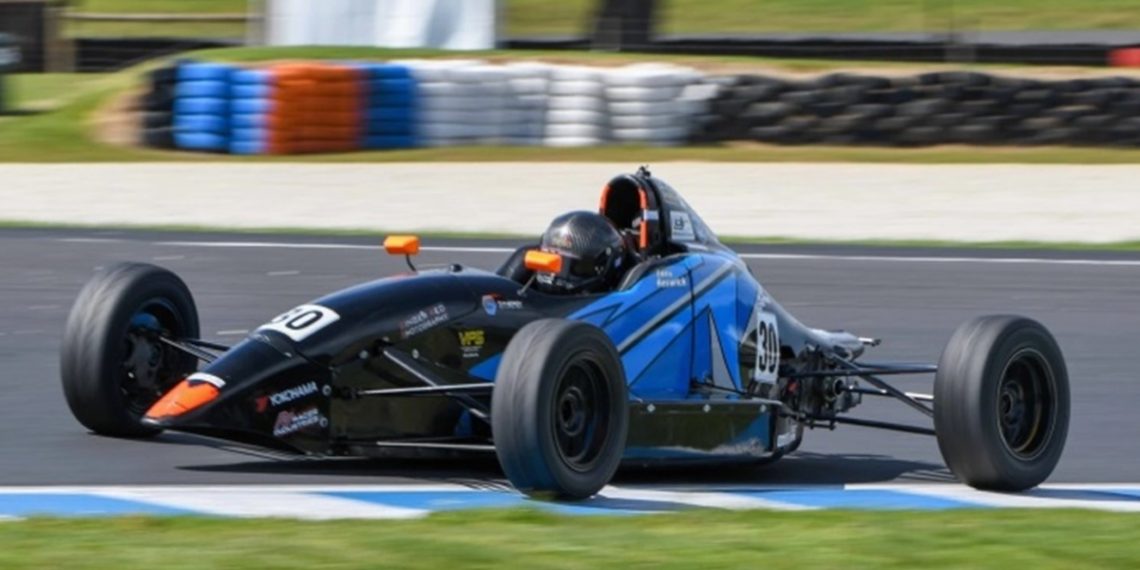 Eddie Beswick won the Australian Formula Ford Series this year and will race in the US next year.