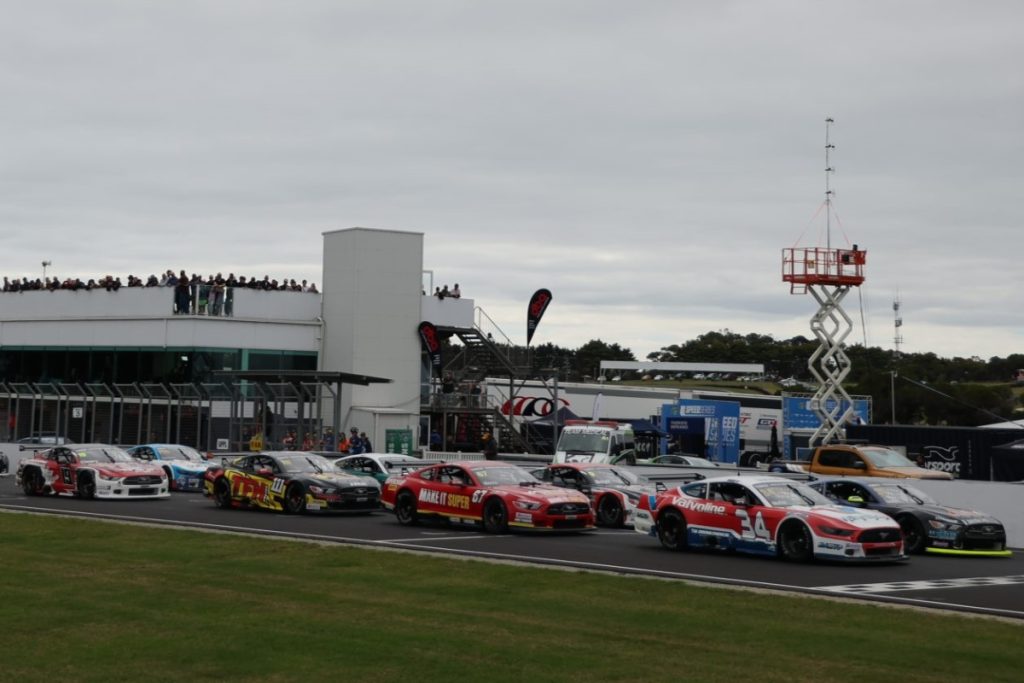 Supercars Championship full-timers battled it out with established Trans Am drivers at Phillip Island. Image: Motorsport Australia/Speedshots