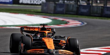 Oscar Piastri headed a McLaren one-two performance in the final hour of practice for the Formula 1 Mexico City Grand Prix. Image: Coates / XPB Images