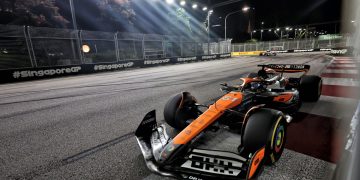 Oscar Piastri admitted his drive to third in the Singapore Grand Prix was a case of damage limitation. Image: Bearne / XPB Images