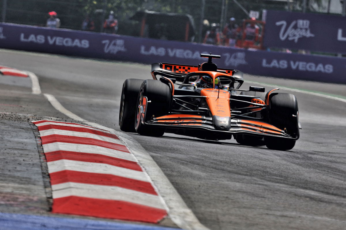 Oscar Piastri is looking to make gains on Ferrari after getting on top of some early handling issues in his McLaren. Image: Charniaux / XPB Images