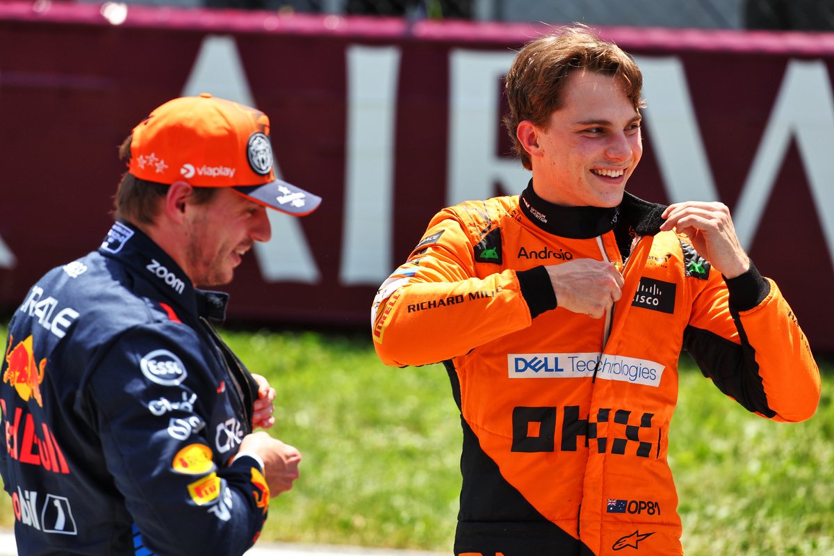 Oscar Piastri has described his view of the battle between Max Verstappen and Lando Norris in the F1 Sprint. Image: Batchelor / XPB Images