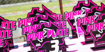 The Pink Plates are up for grabs this weekend - but the event has a higher cause. Image: AWKC/Tim Francis