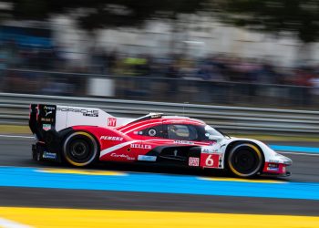 Porsche heads Toyota at the 18 hour mark of this year’s 24 Hours of Le Mans. Image: Porsche Motorsport X