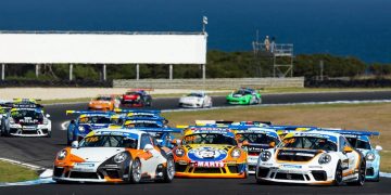 As was the case in 2023, the Porsche Michelin Sprint Challenge Australia will begin at Phillip Island. Image: Supplied