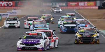 Tony led the TCR Australia first race from the start with Aaron Cameron never far behind. Image: MA / Speed Shots