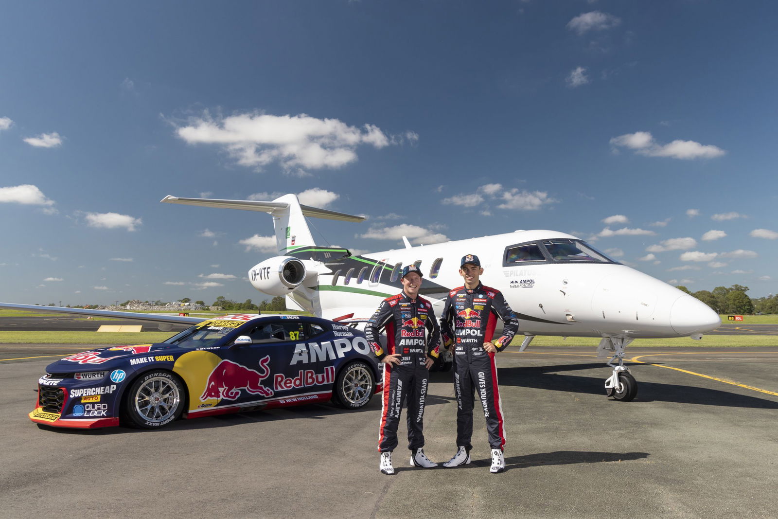 Triple Eight unveils 2024 Supercars livery at Toowoomba Airport