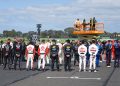 The 2024 Supercars enduro drivers on the grid at Sandown.