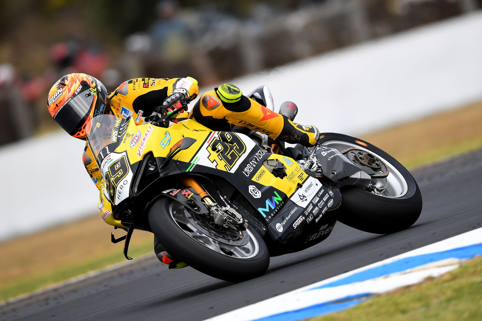 Andre Iannone at the Phillip Island round of the Superbike World Championship in 2024.