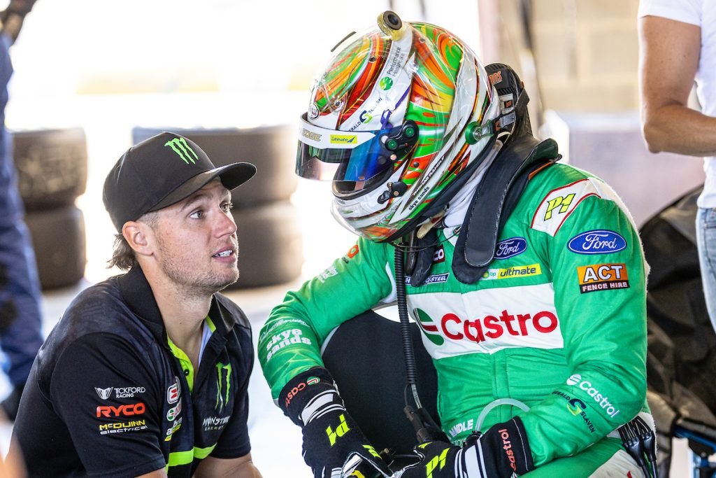 Randle and Waters in a more familiar environment, as Tickford Supercars team-mates. Image: InSyde Media