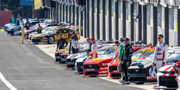 The Bathurst pit lane.