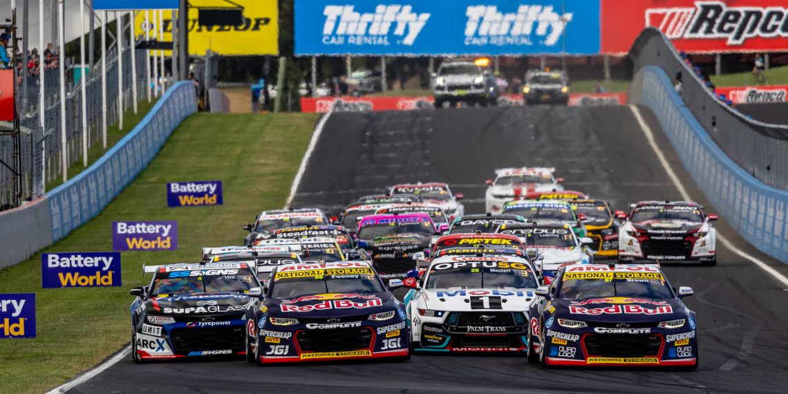 The Supercars Championship field at Mount Panorama. Image: Supplied