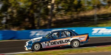 Adam Garwood in his TCM Commodore in Round 1 at Bathurst. Image: InSyde Media