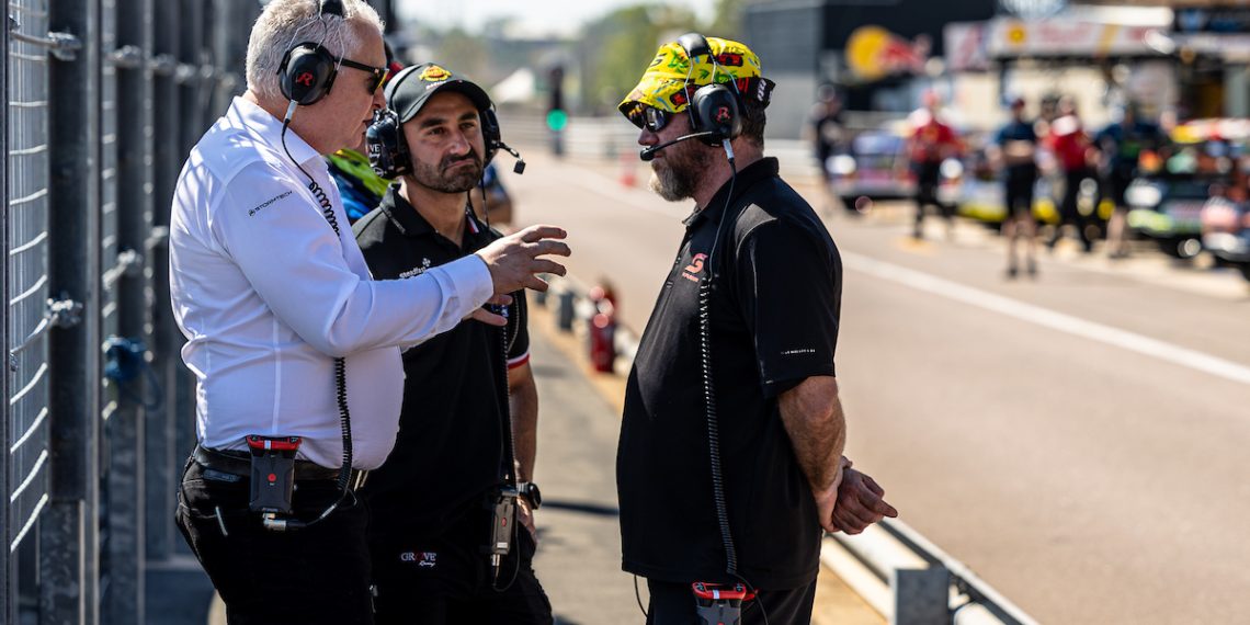 Paul Martin (right) will leave Supercars after the Bathurst double header. Image: InSyde Media