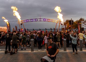 Thursday fan activity activation in Surfers Paradise at 2023 Gold Coast 500 Supercars event