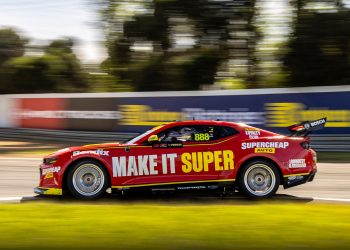 Craig Lowndes and Zane Goddard's Chevrolet Camaro ZL1 at Sandown.