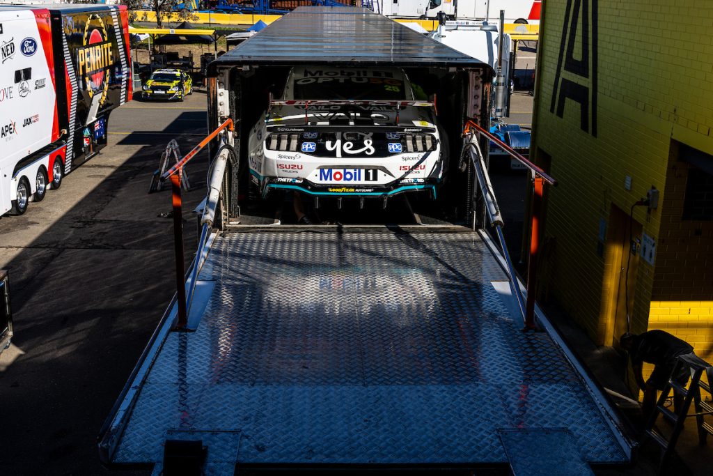 Walkinshaw Andretti United Supercars transporter, Sydney Motorsport Park, July 2023