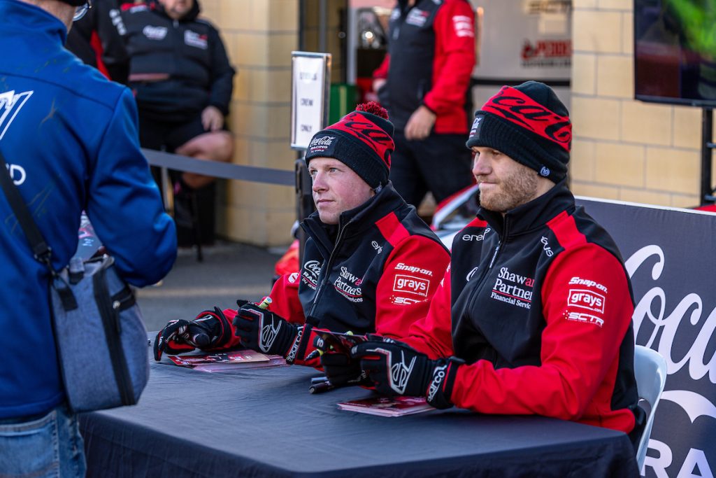 Will Brown and Brodie Kostecki as Erebus Motorsport team-mates in 2023. Image: InSyde Media