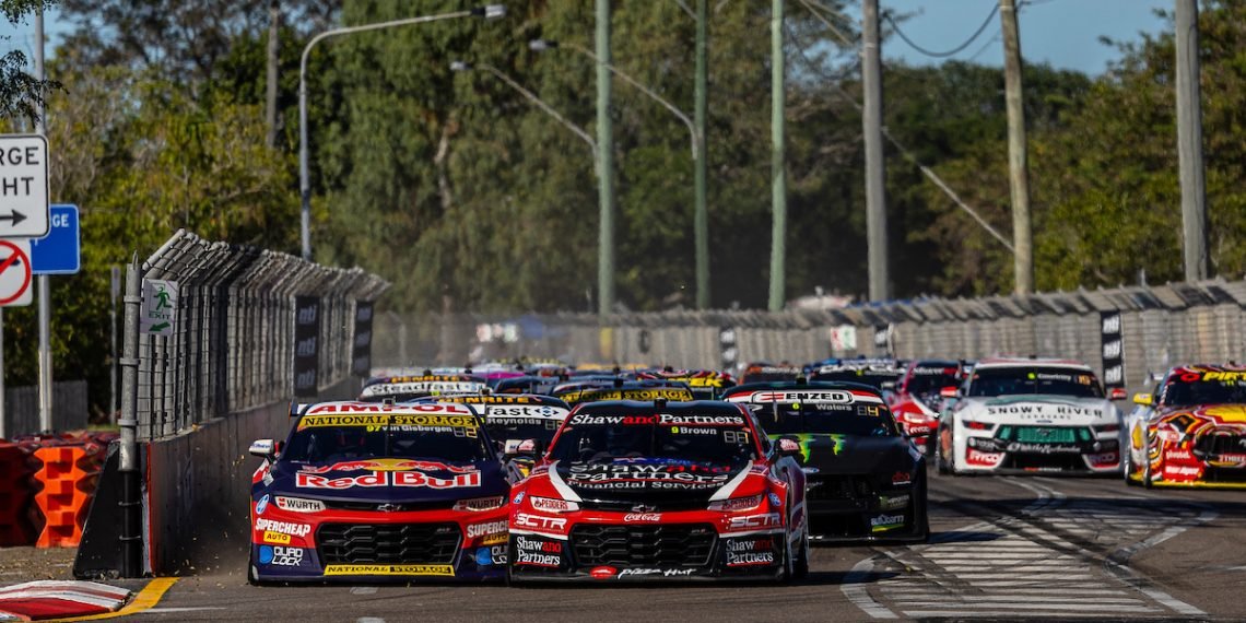 A Supercars Championship race at the 2023 NTI Townsville 500 in July 2023