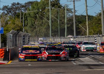 A Supercars Championship race at the 2023 NTI Townsville 500 in July 2023