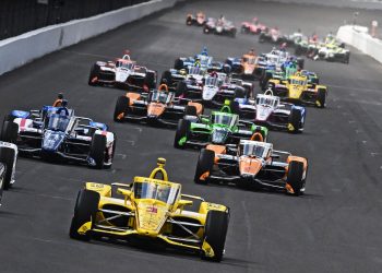 The start of the 2024 Indianapolis 500. Image: John Cote