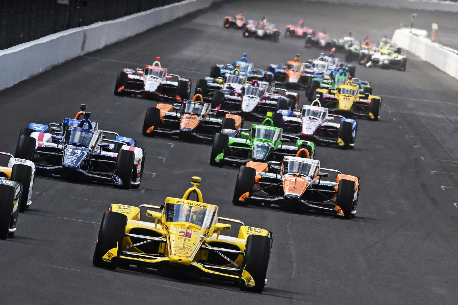 The start of the 2024 Indianapolis 500. Image: John Cote