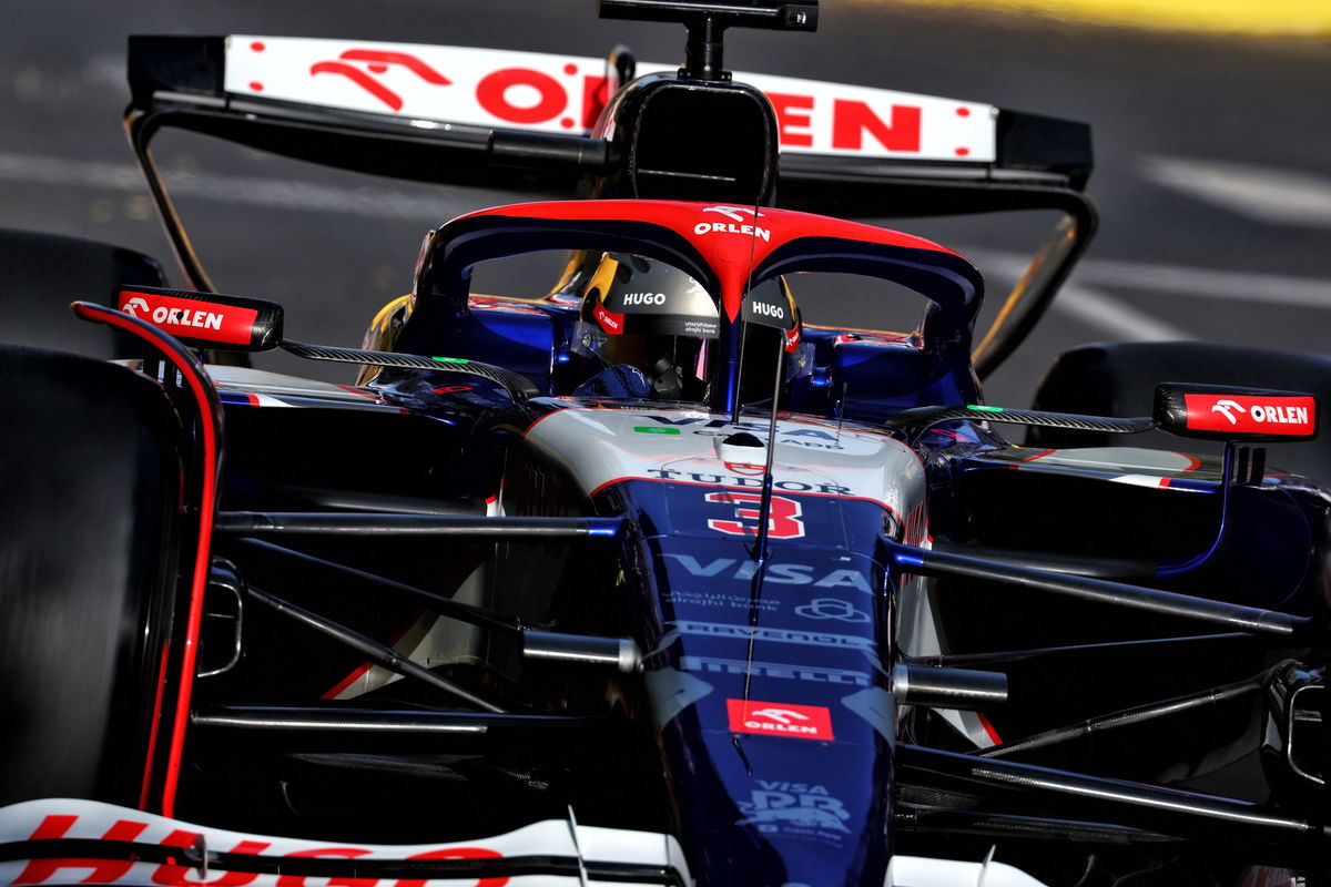 Daniel Ricciardo finished 13th in the Azerbaijan Grand Prix after a frustrating day with tyres. Image: Coates / XPB Images