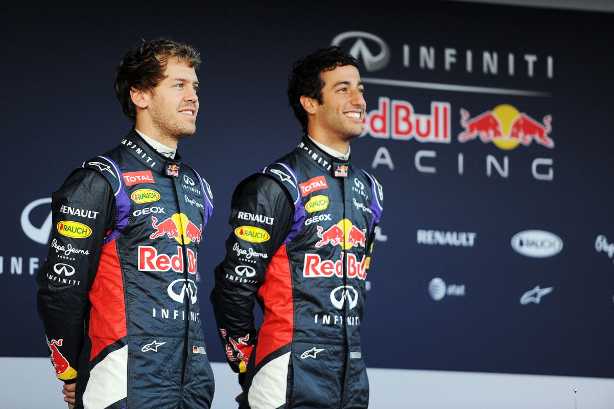 Sebastian Vettel and Daniel Ricciardo were team-mates at Red Bull in 2014