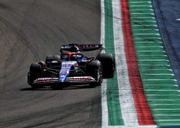 Daniel Ricciardo and Liam Lawson have completed an F1 outing at Imola. Image: Staley / XPB Images