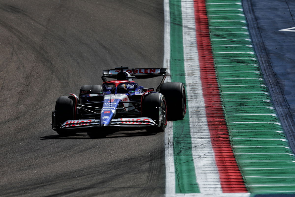 Daniel Ricciardo and Liam Lawson have completed an F1 outing at Imola. Image: Staley / XPB Images