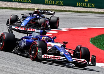 Daniel Ricciardo was happy with his performance in what he described as a “strange” weekend for RB in Spain. Image: Charniaux / XPB Images