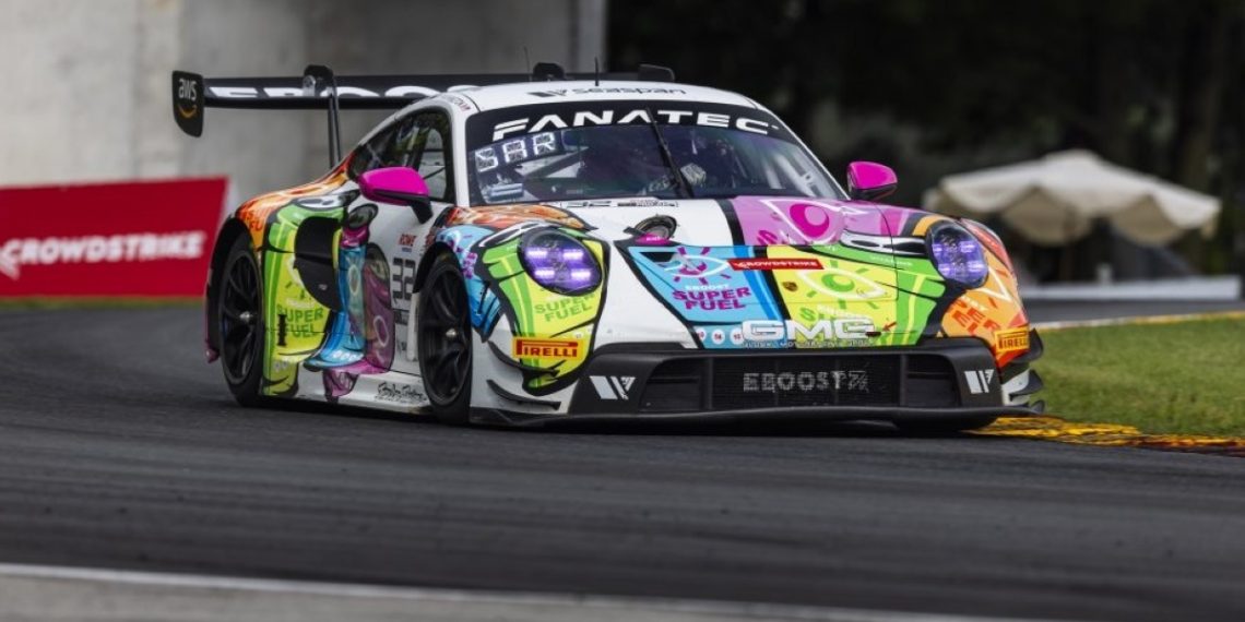 Sharing the GMG Racing Porsche 992 GT3 R with Kyle Washington, Tom Sargent were a class second in one race at Road America.