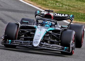 George Russell and Lewis Hamilton have locked out the front row of the grid for the Formula 1 British Grand Prix. Image: Batchelor / XPB Images