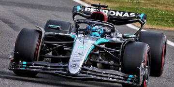 George Russell and Lewis Hamilton have locked out the front row of the grid for the Formula 1 British Grand Prix. Image: Batchelor / XPB Images