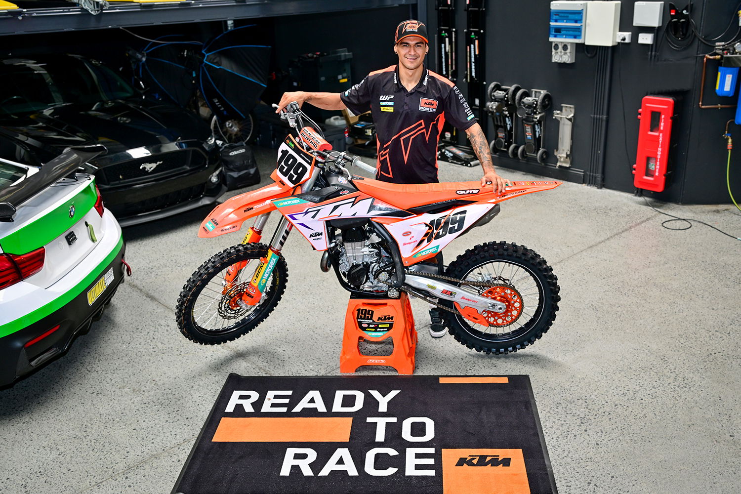 SUMMER GRILL: KTM motocross star Nathan Crawford