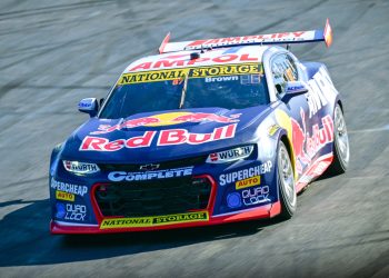 The #87 Red Bull Ampol Racing Chevrolet Camaro of Will Brown and Scott Pye.