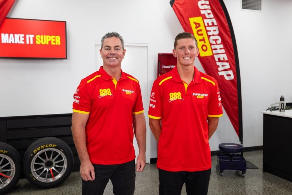 Craig Lowndes (left) and Cooper Murray (right) will drive the #888 Supercheap Auto Chevrolet Camaro. Image: Supplied