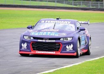 Will Brown in his Triple Eight Camaro shakedown. Image: Image: Richard Gresham