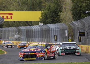 Broc Feeney races during stop 2 of the Supercars Championship on the Albert Park Street Circuit, Melbourne, Victoria, Australia. Mar 31, 2023. // Mark Horsburgh / Red Bull Content Pool // SI202304030059 // Usage for editorial use only //